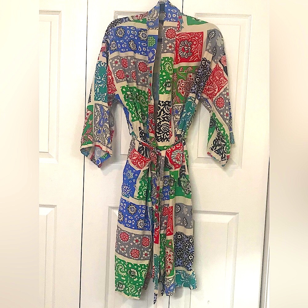 Vintage Hawaiian Silk Kimono/Robe